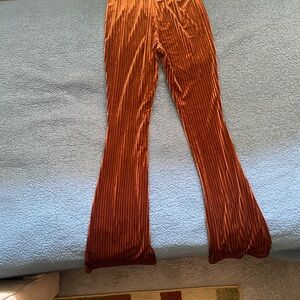 SHEIN Rust Wide Leg Pants